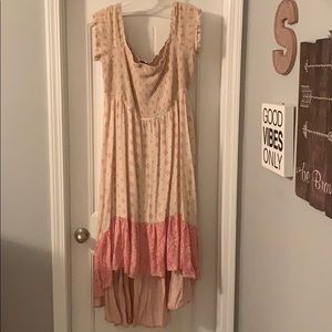 Torrid Hi-Low Smocked Off Shoulder Dress